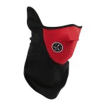 Neoprene face protection mask, red color